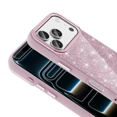 iPhone 17 Pro Kılıf M-safe Şarj Özellikli Parlayan Simli Okso Kılıf thumbnail 22