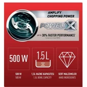 Tefal Masterchop Powelix Maxi XXL 500 W 4 Bıçaklı Doğrayıcı - Siyah thumbnail 5