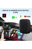 TAA01 Kablosuz CarPlay & Android Auto Akıllı Multimedya Kutusu CarPlay Adaptörü AI Box 2+32GB ROM thumbnail 1