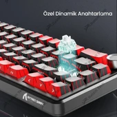 Black Gradiant RGB Kablosuz Hotswap Mekanik Gaming Klavye Oyuncu Klavye thumbnail 5