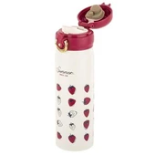 Tantitoni Okadı Beyaz Çilek Desenli Paslanmaz Çelik Termos 450ml thumbnail 2