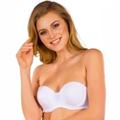 Anıl 3113S Kadın Balenli Desteksiz Dolgusuz Askısız Straplez Günlük Klasik T-Shirt Sütyeni thumbnail 1