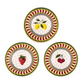 Tantitoni 006-01-Gold Yaldızlı Meyve Desenli 12 Parça Kahve Fincan Takımı thumbnail 2