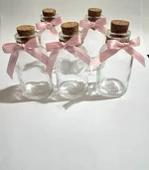 Pratikbox Mini Fiyonk / Saten 0,6cm'lik /6mm / Hediyelik / Süsleme / Pembe Renk / 100 Adet / thumbnail 5