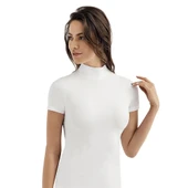 Şahinler MB1035 Bayan Likralı Kısa Kol Balıkçı Yak thumbnail 1