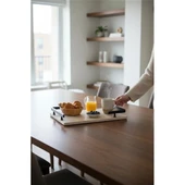 Akayev Traverten Siyah L Dizayn 30x20 cm Tepsi thumbnail 4