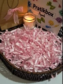 Pratikbox Mini Fiyonk / Saten 0,6cm'lik /6mm / Hediyelik / Süsleme / Pembe Renk / 100 Adet / thumbnail 1