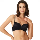 Anıl 3104S Kadın Balenli Desteksiz Dolgusuz Askıları Çıkabilen Günlük Klasik T-Shirt Sütyeni thumbnail 5