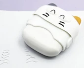 Sevimli Kedi Silgi Rulo Silgi, Toz Hazneli Silgi - Pembe thumbnail 2