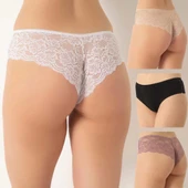 Confeo 804-005 Kadın Büyük Beden Dantelli Bikini Külot thumbnail 1