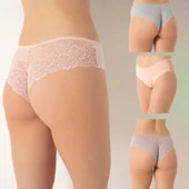 Confeo 804-005 Kadın Büyük Beden Dantelli Bikini Külot thumbnail 2