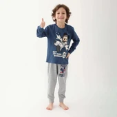 Mickey Mouse 4821C Erkek Çocuk Kışlık Pijama Takım thumbnail 3