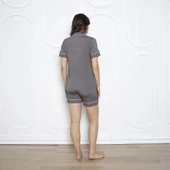 Confeo C840-730 Kadın Viskon Önü Düğmeli Kısakol Short Takım thumbnail 3