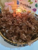 Pratikbox Fiyonk / Tül 2cm'lik / Hediyelik / Süsleme / Kahverengi Renk / 50 Adet thumbnail 1