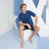 Kly 2010 Erkek Midi Yaka Şortlu Takım thumbnail 4