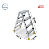 SÖZBİR 4+4 BASAMAK ÇİFT ÇIKIŞLI GOLD ALÜMİNYUM MERDİVEN thumbnail 2