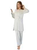 Bone Club 5101 Dantel Yaka 3lü Lohusa Takım thumbnail 3