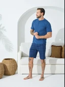 Kly 9600 Erkek Yazlık V-Yaka Pijama Takım thumbnail 3