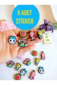 5 ADET STİCKER 3D YAPIŞKANLI MATARA STİCKER HEDİYE OYUNCAK DESENLİ RESİMDEKİLER GELİR thumbnail 1