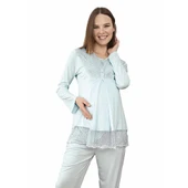 Rozalinda 127 Kadın Kışlık Lohusa Pijama Takım thumbnail 2
