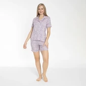 Confeo 840-505 Kadın Yazlık Önü Düğmeli Şortlu Pijama Takım thumbnail 1