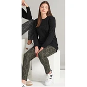 Donwear 7720 Kadın Kışlık O-Yaka Pijama Takım thumbnail 2