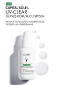 Vichy Capital Soleil Uv Clear Spf50 Yüz Güneş Kremi 40 ml - Karma Ve Yağlı Ciltler thumbnail 8