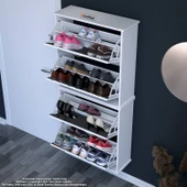 Modilayn UMAY Asma Antre Hol 72x156x25, 5 cm’ lik 4 Düşer Kapak 8 Göz Bölmeli Ayakkabılık thumbnail 2