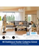 Tineco Floor One S6 Stretch Pro Kablosuz Akıllı Islak Kuru Süpürge, Zemin Temizleyici Paspas, 20KPA Güçlü Emiş, Hyperstretch 180° Yatırılabilir Tasarım thumbnail 5