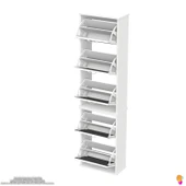 Modilayn VARBİ UMAY' 2 Li Asma Kapı Önü 52x193x25,5 cm’ lik 5 Düşer Kapak 10 Göz Bölmeli Ayakkabılık thumbnail 7