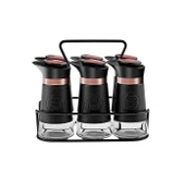 KARACA LATİN DERİ 6LI KARE BAHARAT TAKIMI thumbnail 1