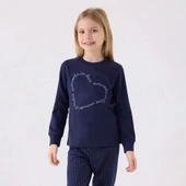 Arnetta AR3050G Kız Çocuk Garson Kışlık Pijama Takım thumbnail 7