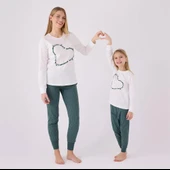 Arnetta AR3050G Kız Çocuk Garson Kışlık Pijama Takım thumbnail 5