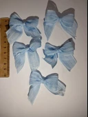 Pratikbox Keten Büyük Boy Fiyonk / 2,5 cm'lik / Hediyelik / Süsleme / Mavi Renk / 50 Adet thumbnail 2