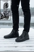 Big King Çift Fermuarlı İçi Kürklü Hakiki Deri Erkek Bot thumbnail 4