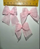 Pratikbox Keten Büyük Boy Fiyonk / 2,5 cm'lik / Hediyelik / Süsleme / Pembe Renk / 50 Adet thumbnail 3