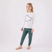 Arnetta AR3050G Kız Çocuk Garson Kışlık Pijama Takım thumbnail 3