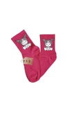 2 ÇİFT KUROMİ SANRİO PEMBE RENK ÇORAP YUMUŞAK KISA KONÇ DESENLİ ŞIK RAHAT 36-40 thumbnail 2