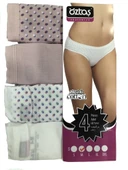 Öztaş 2750 Kadın Dantelli Bikini Külot 4'lü Paket thumbnail 1
