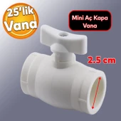 25'lik Mini Vana Plastik Küresel PPRC Pvc Vanası Dişsiz Aç Kapa Boru Kaynak Makine Bağlantılı thumbnail 2
