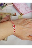 KALP LOVE BONCUKLU MARTENİÇKA BİLEKLİK ŞANS ARKADAŞ SEVGİLİ ÇOCUK HEDİYE BAHAR BİLEKLİĞİ KARTLI thumbnail 3