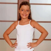 Şahinler BC001 İp Askılı Kız Çocuk Atlet (6-7 Yaş) thumbnail 2