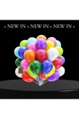 10 ADET BALON DOĞUM GÜNÜ PARTİ SÜS EĞLENCE 11 inç 28 cm METALİK KARIŞIK RENK HEDİYE thumbnail 2