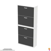 Modilayn UMAY' 2 Li Asma Antre Hol 72 x148 x 25, 5 cm’ lik 4 Düşer Kapak 8 Göz Bölmeli Ayakkabılık thumbnail 6