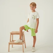 Mickey Mouse 4872C Erkek Çocuk Yazlık Bermuda Pijama Takım thumbnail 5