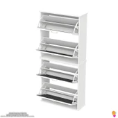 Modilayn UMAY' 2 Li Asma Antre Hol 72 x148 x 25, 5 cm’ lik 4 Düşer Kapak 8 Göz Bölmeli Ayakkabılık thumbnail 7