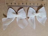 Pratikbox Keten Büyük Fiyonk / 2,5 cm'lik / Hediyelik / Süsleme / Krem Renk / 50 Adet thumbnail 3