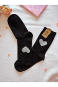 2 ÇİFT DİKİŞSİZ SOKET BAMBU SİMLİ KALPLİ ÇORABI YUMUŞAK KADIN MAVİ SİYAH ÇORAP 36-40 thumbnail 8