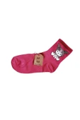 3 ÇİFT KUROMİ SANRİO PEMBE RENK ÇORAP YUMUŞAK KISA KONÇ DESENLİ ŞIK RAHAT 36-40 thumbnail 4
