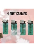 Çakmak Prati̇k , Hafi̇f, Doldurulabi̇li̇r,çevi̇rmeli̇,6cm, Yeşi̇l thumbnail 1